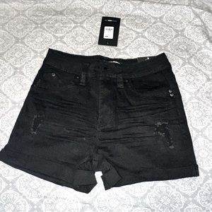 High rise stretch distressed Jean shorts size 3 - New w/ tags